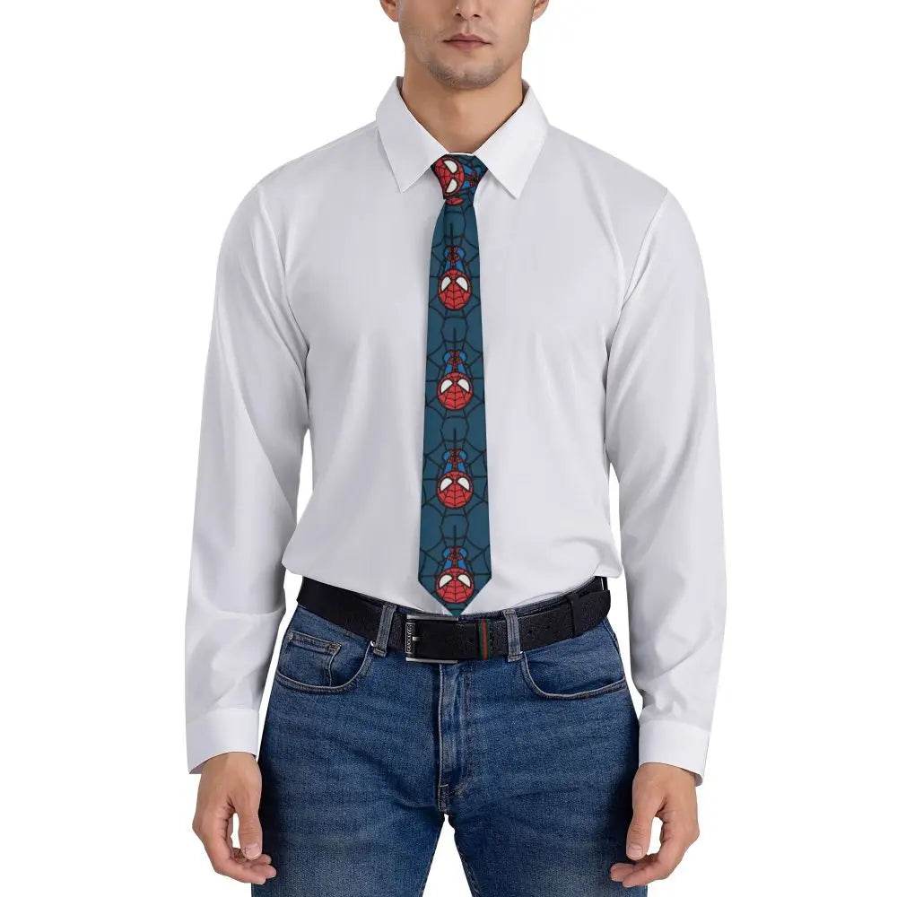 Cravate Spiderman Logo Araignée Sam Raimi